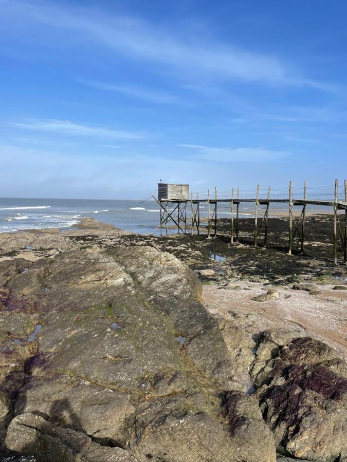 Appartement A 1 Pas De La Plage, Ambiance Boheme Naturel Prefailles Bagian luar foto